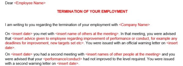 Termination Letter